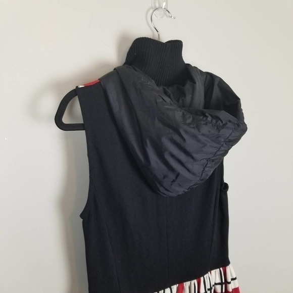 Isola Marras red check plaid sleeveless dress with hood, nwot, size L - Picture 9 of 13